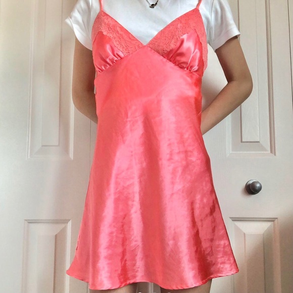 Coral slip dress - Picture 2 of 4